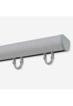 Riel Ronde Plata para Cortinas