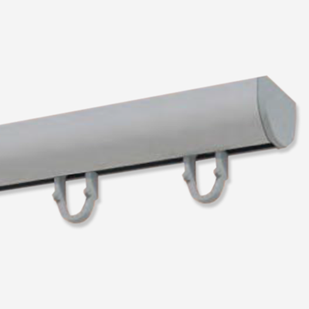 Riel Ronde Plata para Cortinas