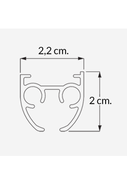 Riel Ronde Plata para Cortinas 2