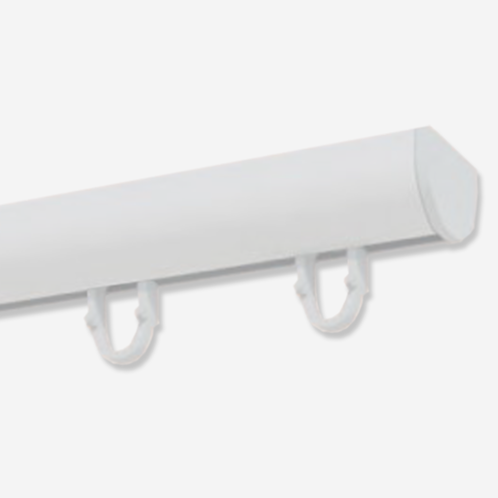 Riel Ronde Plata para Cortinas