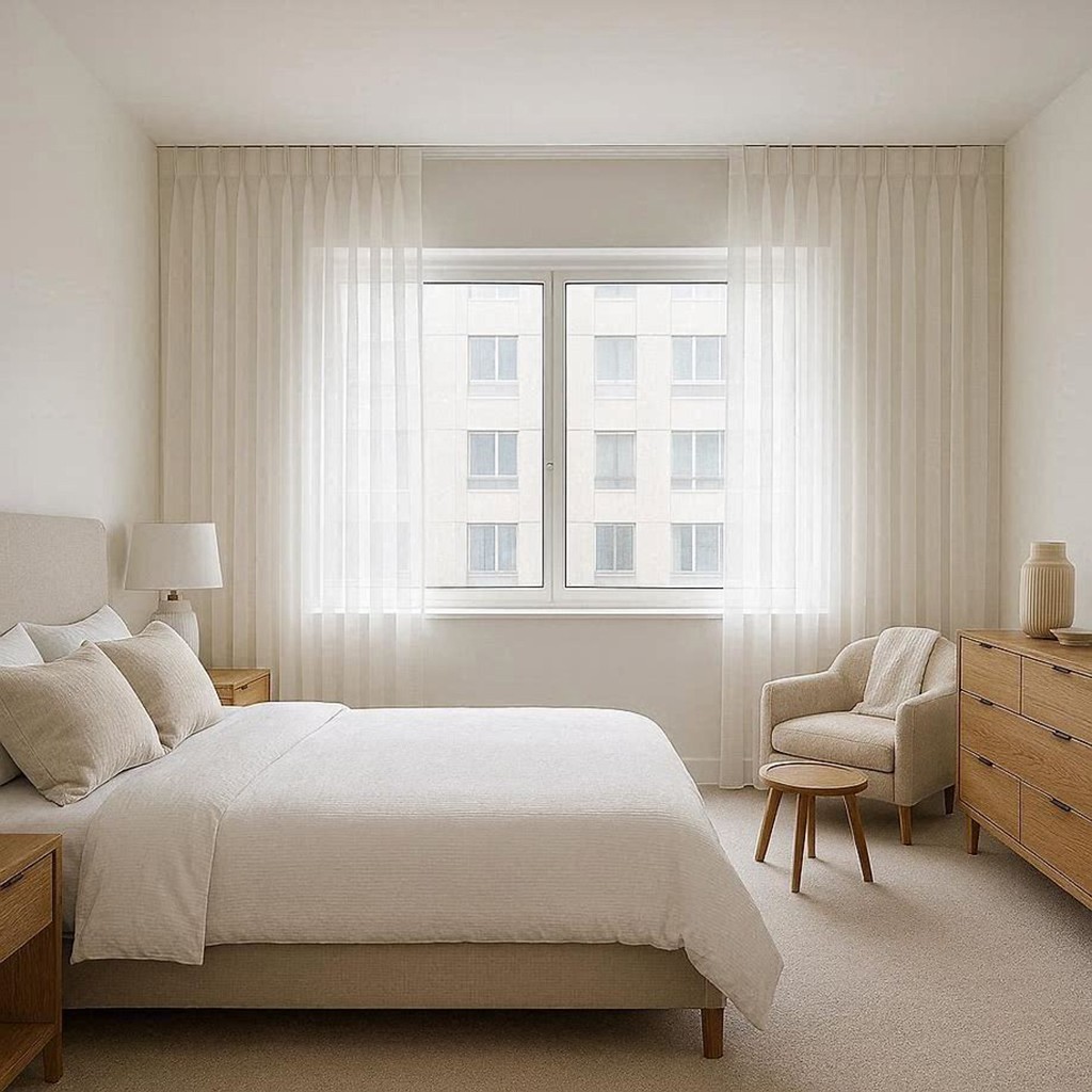 Cortinas con Tablas Cosidas a Mano