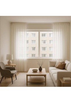 Cortinas con Tablas Cosidas a Mano