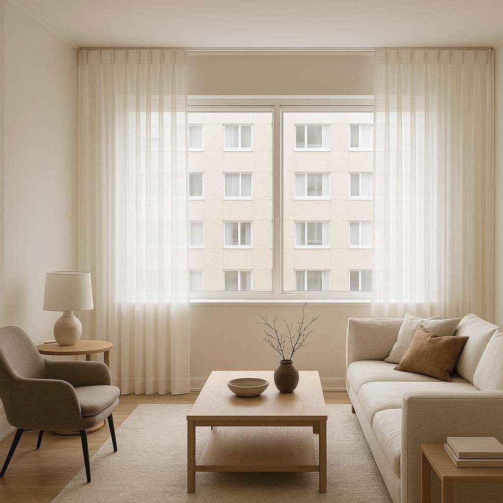 Cortinas con Tablas Cosidas a Mano