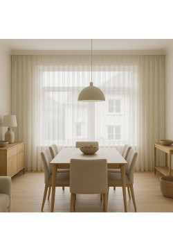 Cortinas con Tablas Cosidas a Mano