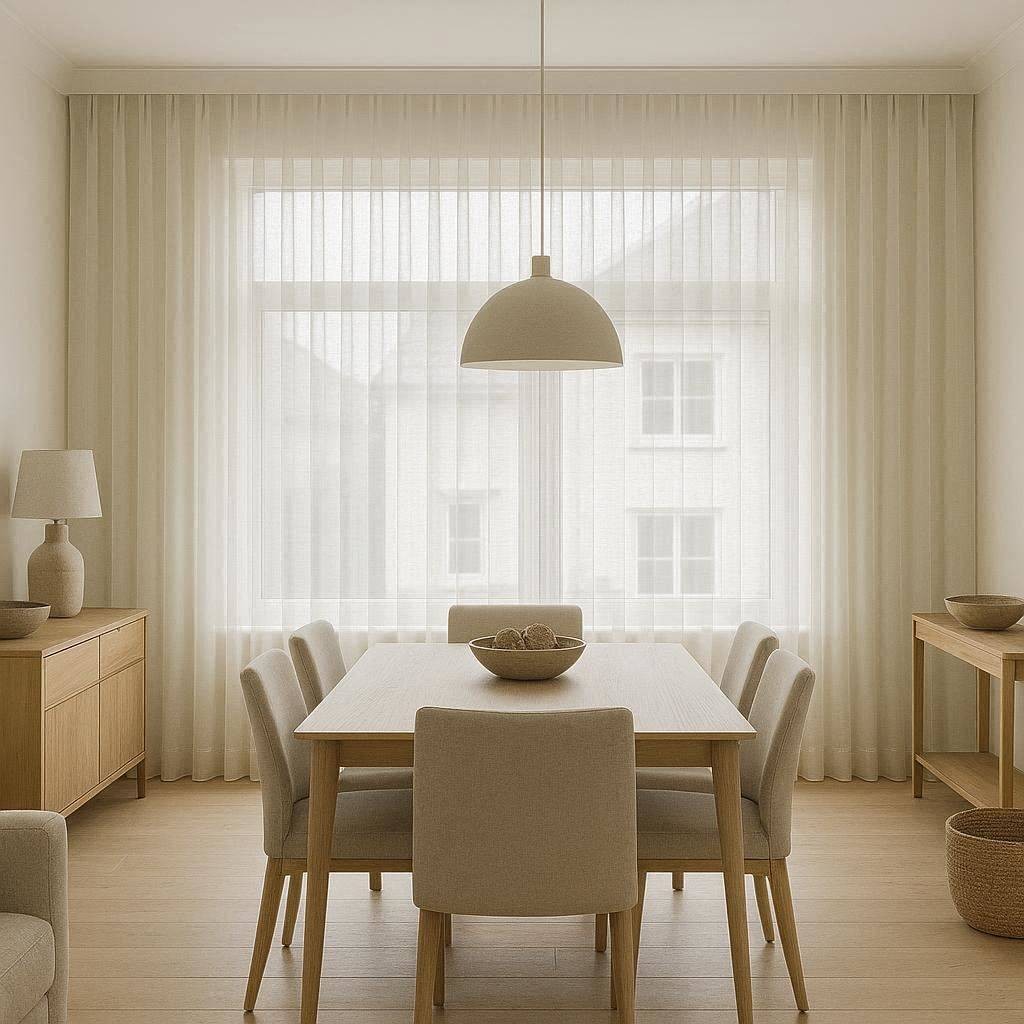 Cortinas con Tablas Cosidas a Mano