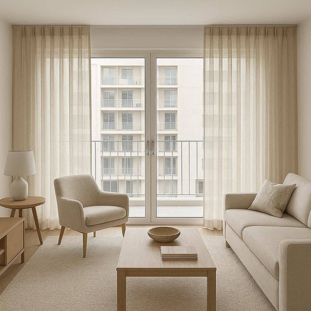 Cortinas con Tablas Cosidas a Mano