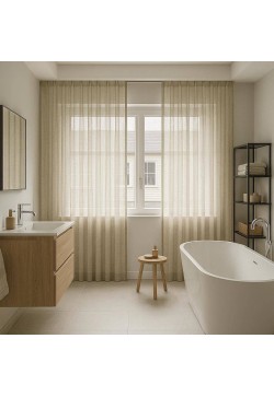Cortinas con Tablas Cosidas a Mano