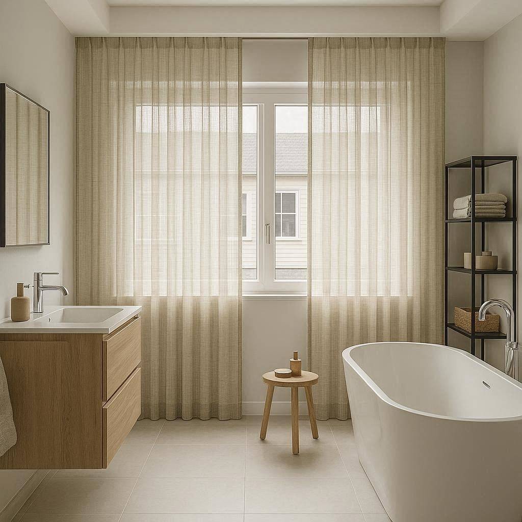 Cortinas con Tablas Cosidas a Mano