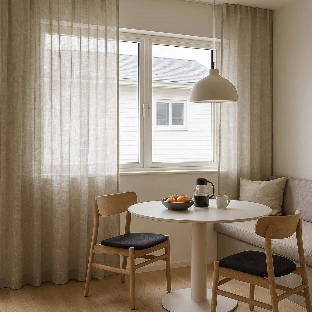Cortinas con Tablas Cosidas a Mano