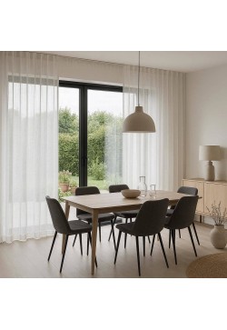 Cortinas con Tablas Cosidas a Mano