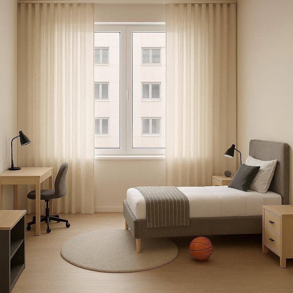 Cortinas a Palas cosidas a mano Moritz