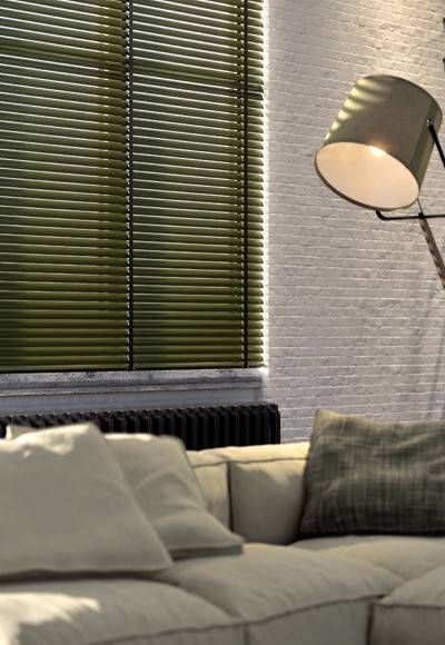 Cortinas Venecianas de Aluminio Lama de 50mm.