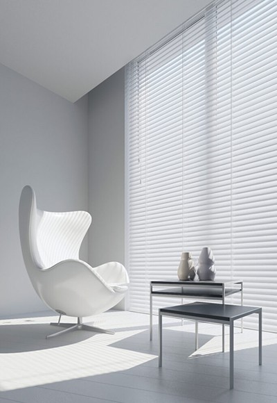 SUNWOOD Persianas Venecianas de Madera Natural