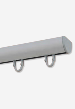 Riel Ronde Plata para Cortinas