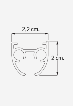 Riel Ronde Plata para Cortinas 2