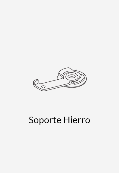 Riel Ronde para Cortinas Soporte Hierro
