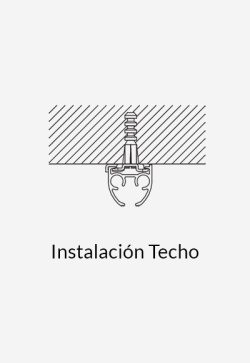 Riel Ronde Plata para Cortinas 2