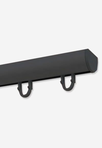 Riel Ronde Plata para Cortinas