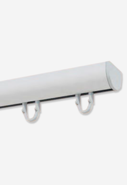 Riel Ronde Plata para Cortinas