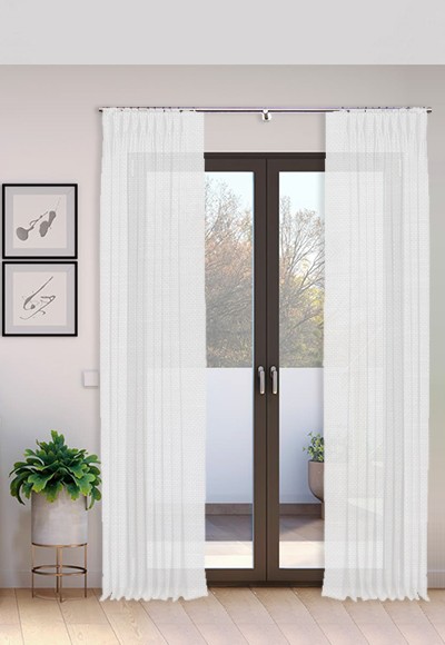 Cortina Triple Pliegue hecho a mano Biblos