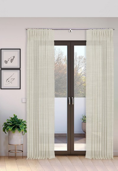 Cortina Triple Pliegue hecho a mano Biblos