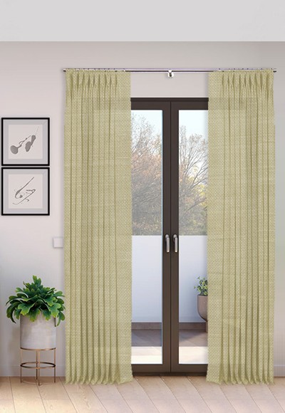 Cortina Triple Pliegue hecho a mano Biblos