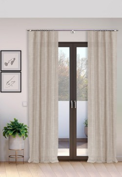 Cortina Tejido Suelto 100% Lino Época lavado a la piedra