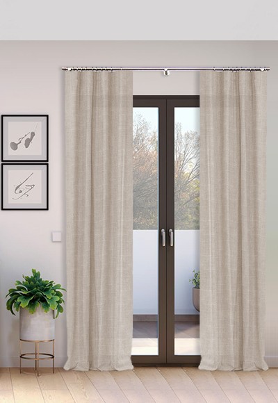 Cortina Tejido Suelto 100% Lino Época lavado a la piedra