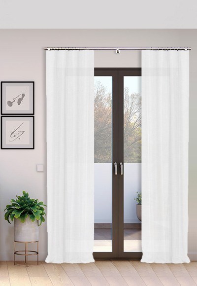 Cortina Tejido Suelto 100% Lino Época lavado a la piedra