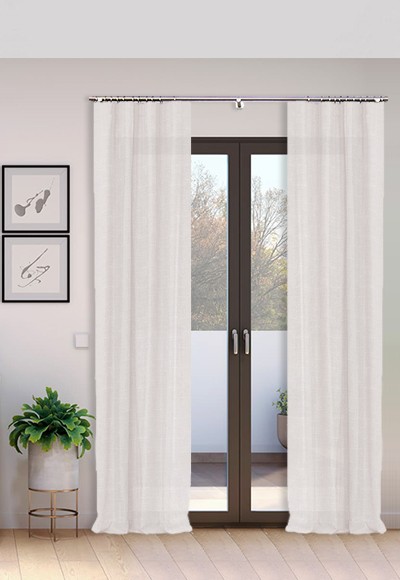 Cortina Tejido Suelto 100% Lino Época lavado a la piedra