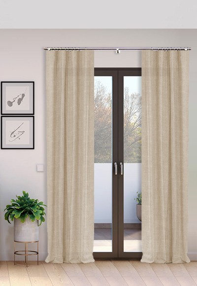 Cortina Tejido Suelto 100% Lino Época lavado a la piedra