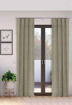 Cortina Tejido Suelto 100% Lino Época lavado a la piedra