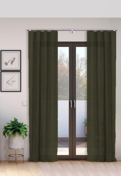 Cortina Tejido Suelto 100% Lino Época lavado a la piedra