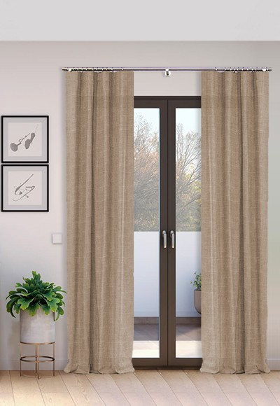 Cortina Tejido Suelto 100% Lino Época lavado a la piedra