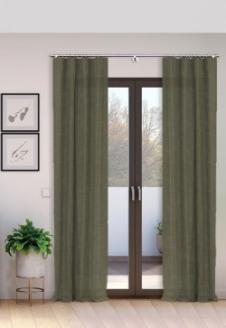 Cortina Tejido Suelto 100% Lino Época lavado a la piedra