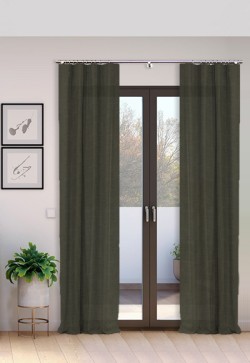 Cortina Tejido Suelto 100% Lino Época lavado a la piedra