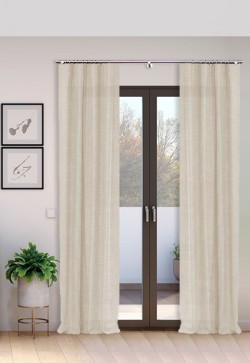 Cortina Tejido Suelto 100% Lino Época lavado a la piedra