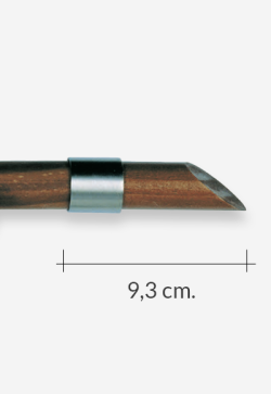 Barras de Madera Biselada para Cortinas acabado Nogal