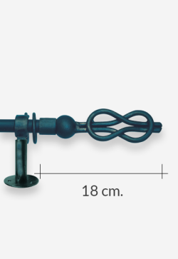 Barras para Cortinas acabado Azul