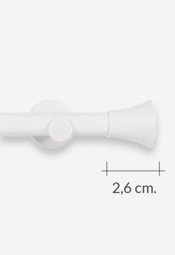 Barras para Cortinas acabado Blanco