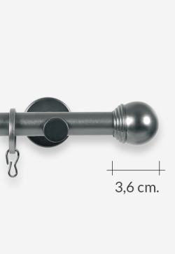 Barras para Cortinas acabado Grafito