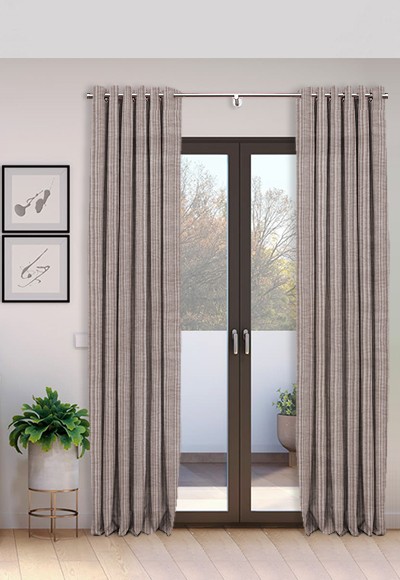 Cortina Ollaos hecha a mano con Lino Estival