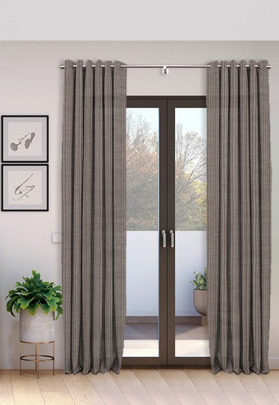 Cortina Ollaos hecha a mano con Lino Estival