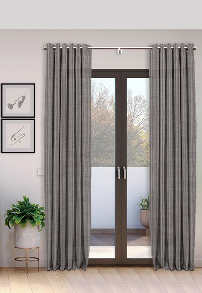 Cortina Ollaos hecha a mano con Lino Estival