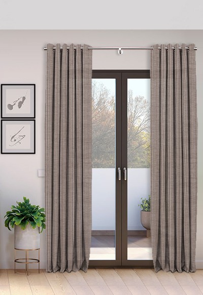 Cortina Ollaos hecha a mano con Lino Estival