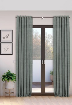 Cortina Ollaos hecha a mano con Lino Estival