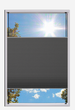 Persianas Plisadas Poset Opaco Arriba y Abajo
