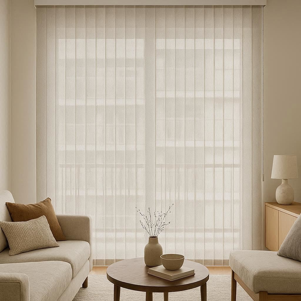 Cortinas de Lamas Verticales de 127 mm. Natté 380P