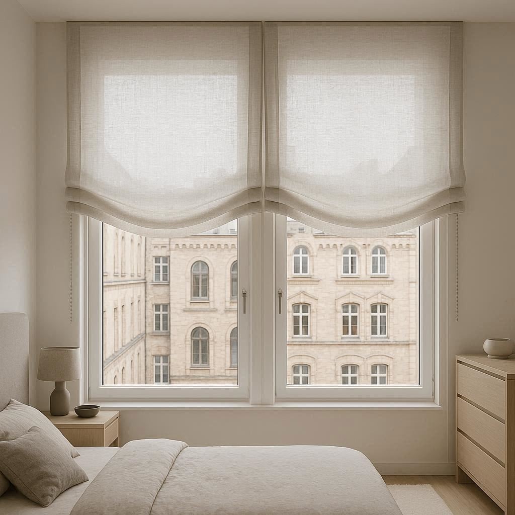Cortinas Paqueto Lino y Poliéster Brera