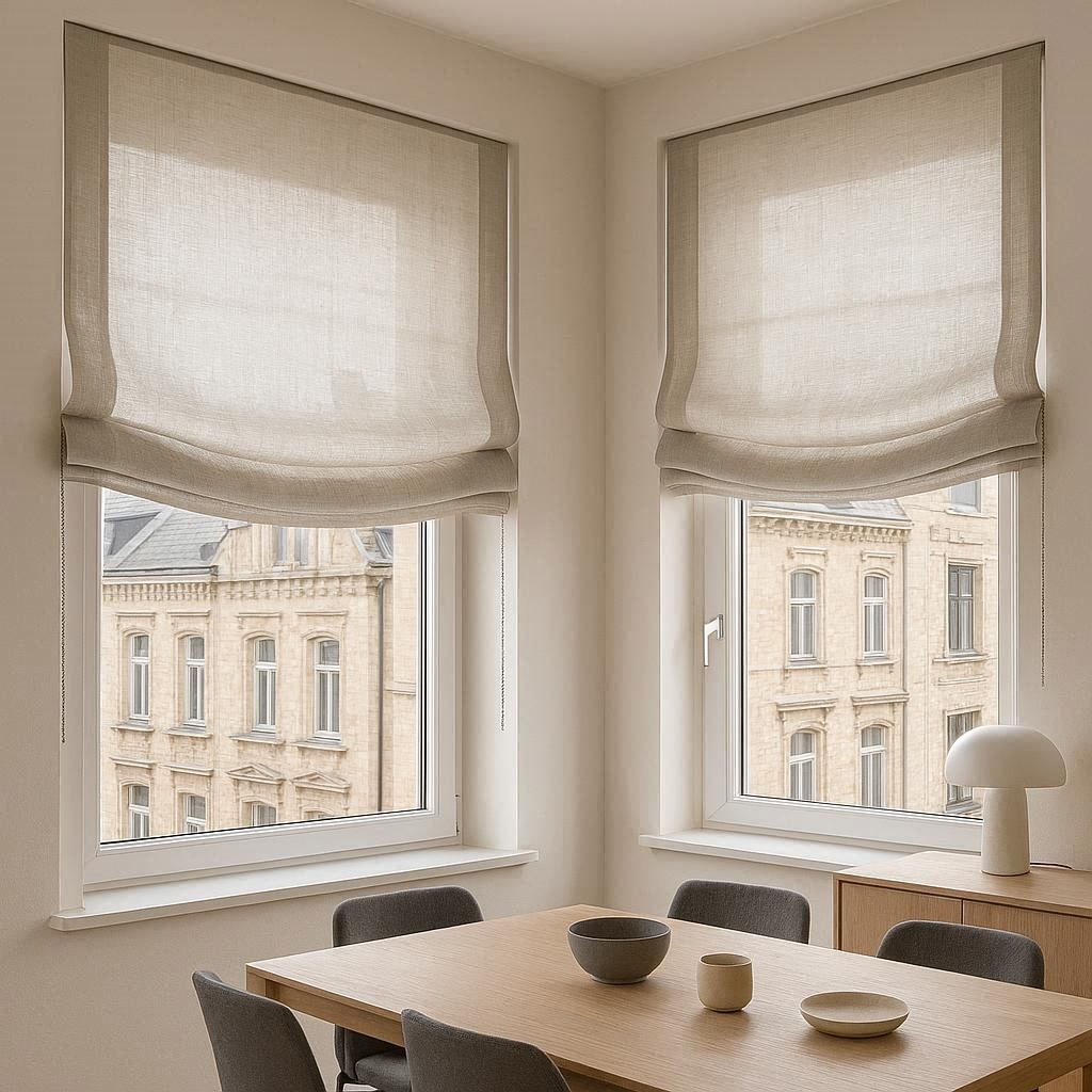Cortinas Paqueto Lino y Poliéster Brera